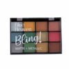Blue Heaven Bling Matte + Metallic Eye Shadow Palette 12 in 1 Garden Paradise 22gm
