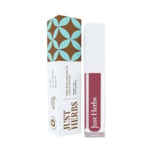 Just Herbs Ayurvedic Matte Liquid Lipstick with Long Lasting, Hydrating, Beetroot Burgundy 2ml