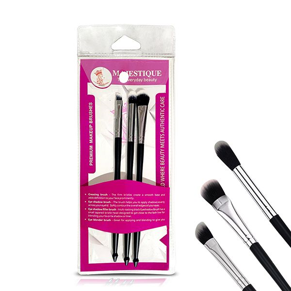 Majestique premium makeup brushes 3pcs 1's