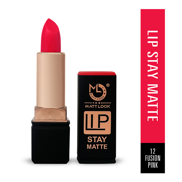 Matt Look Stay Matte Lipstick, Fusion-Pink 3.5 gm