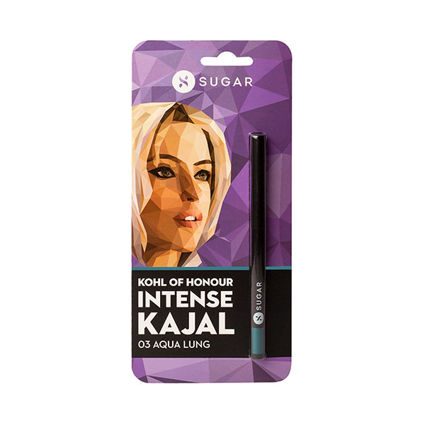 SUGAR Cosmetics Kohl Of Honour Intense Kajal - 03 Aqua Lung (Single Blister) 0.3gm